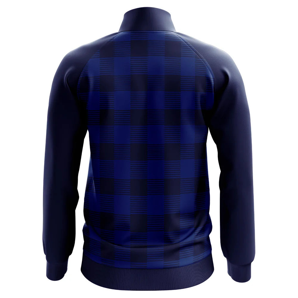 Scotland Tartan Concept Football Track Jacket (Navy) - Kids_1