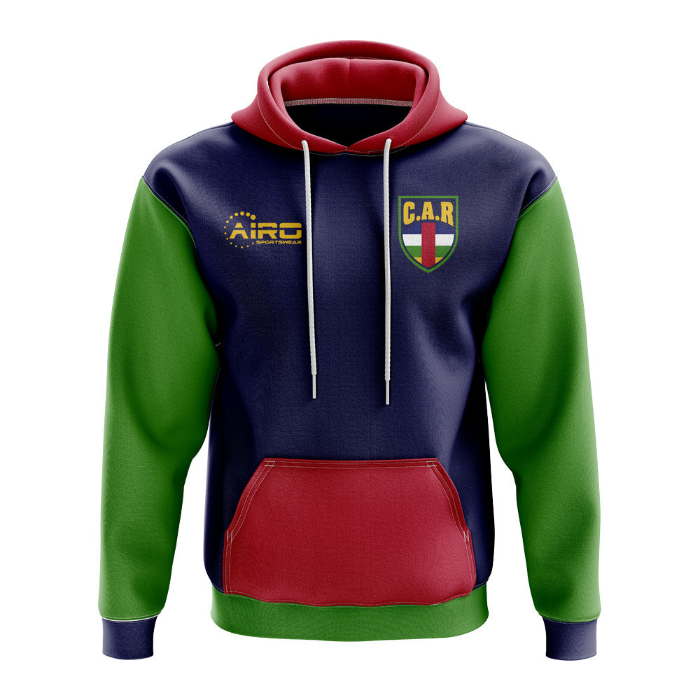 Central African Republic Concept Country Football Hoody (Navy)_0