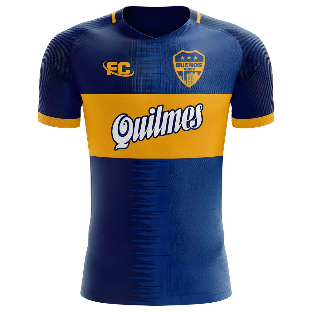 2018-2019 Boca Juniors Fans Culture Home Concept Shirt - Kids (Long Sleeve)_0