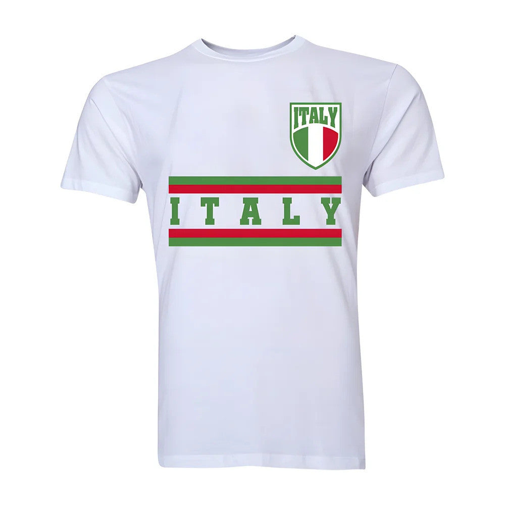 Italy Core Football Country T-Shirt (White)_0