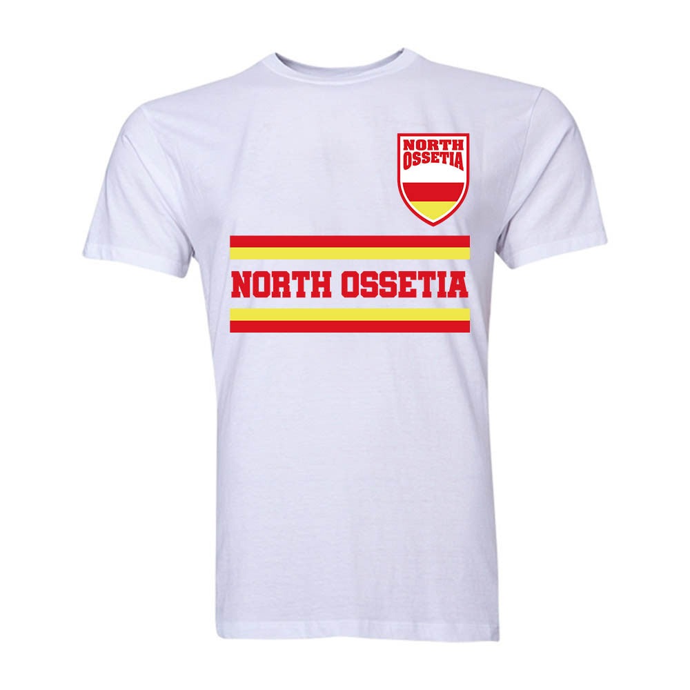 North Ossetia Core Football Country T-Shirt (White)_1