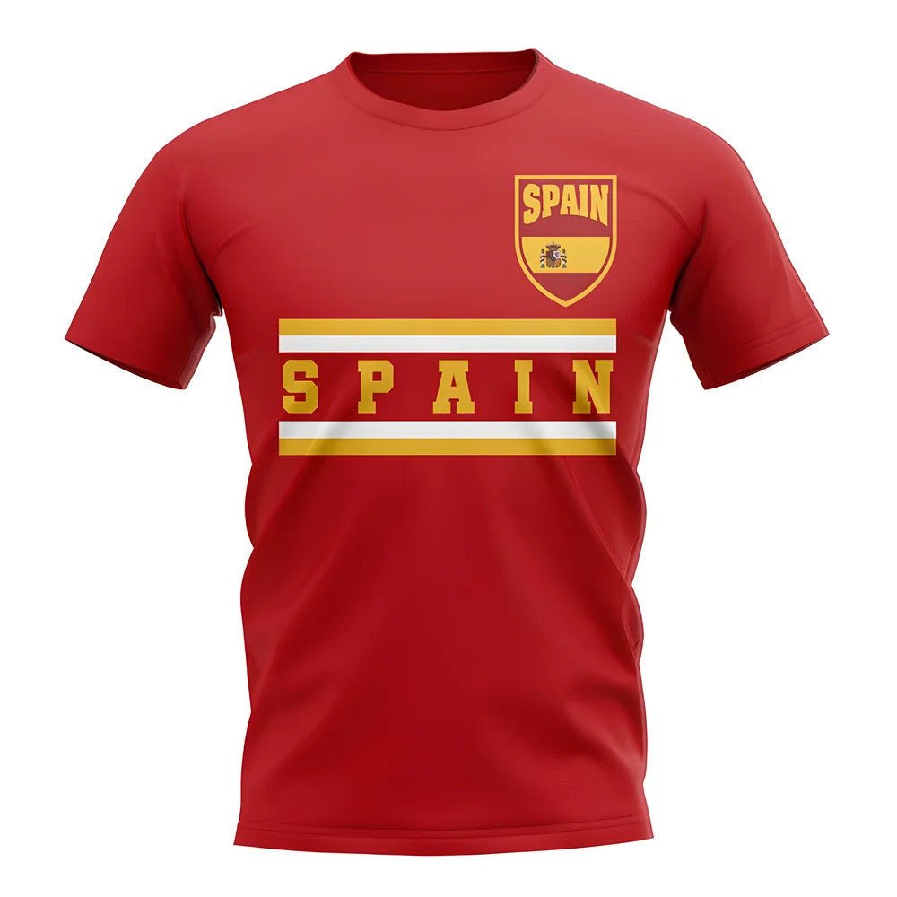 Spain Core Football Country T-Shirt (Red)_1