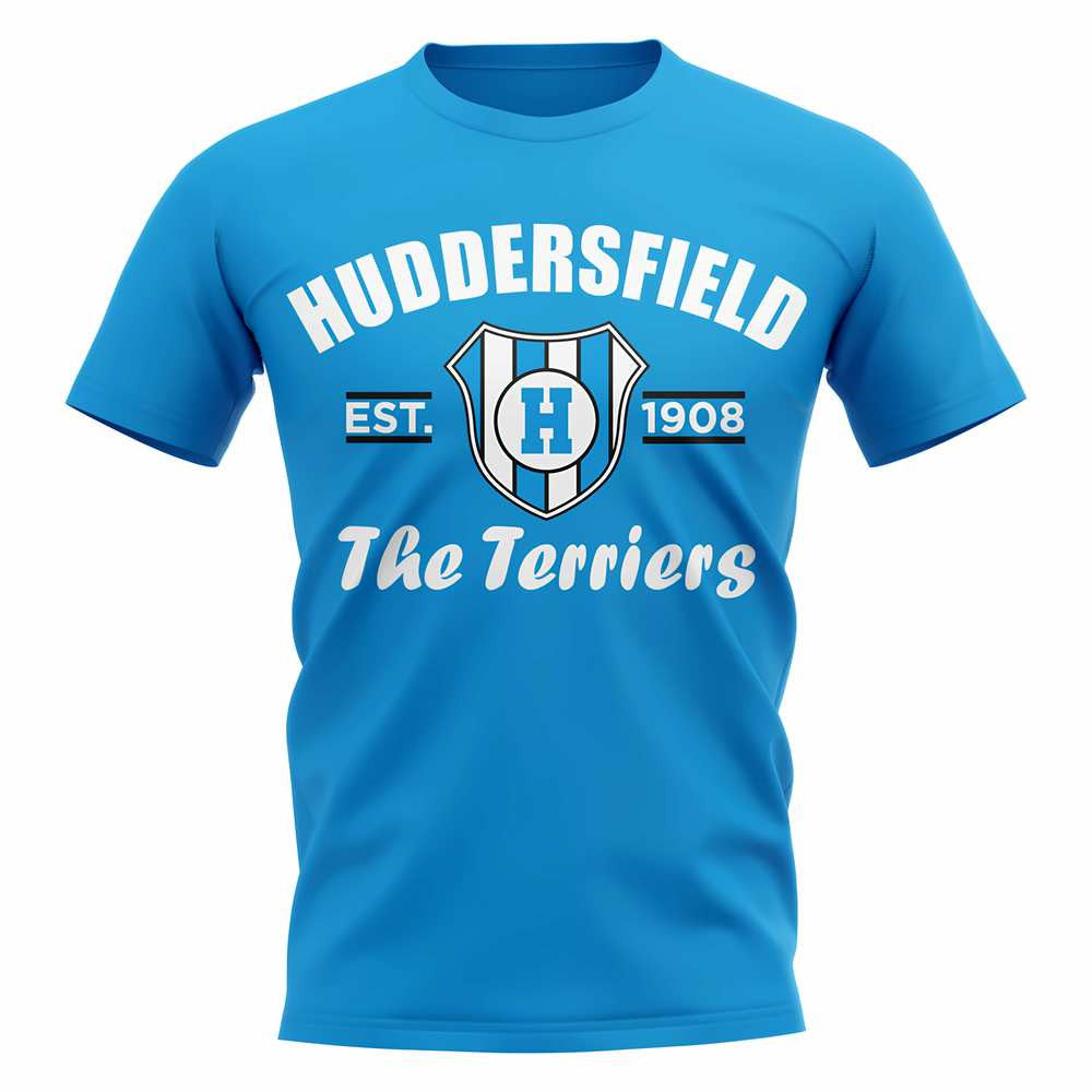 Huddersfield Established Football T-Shirt (Sky Blue)_1