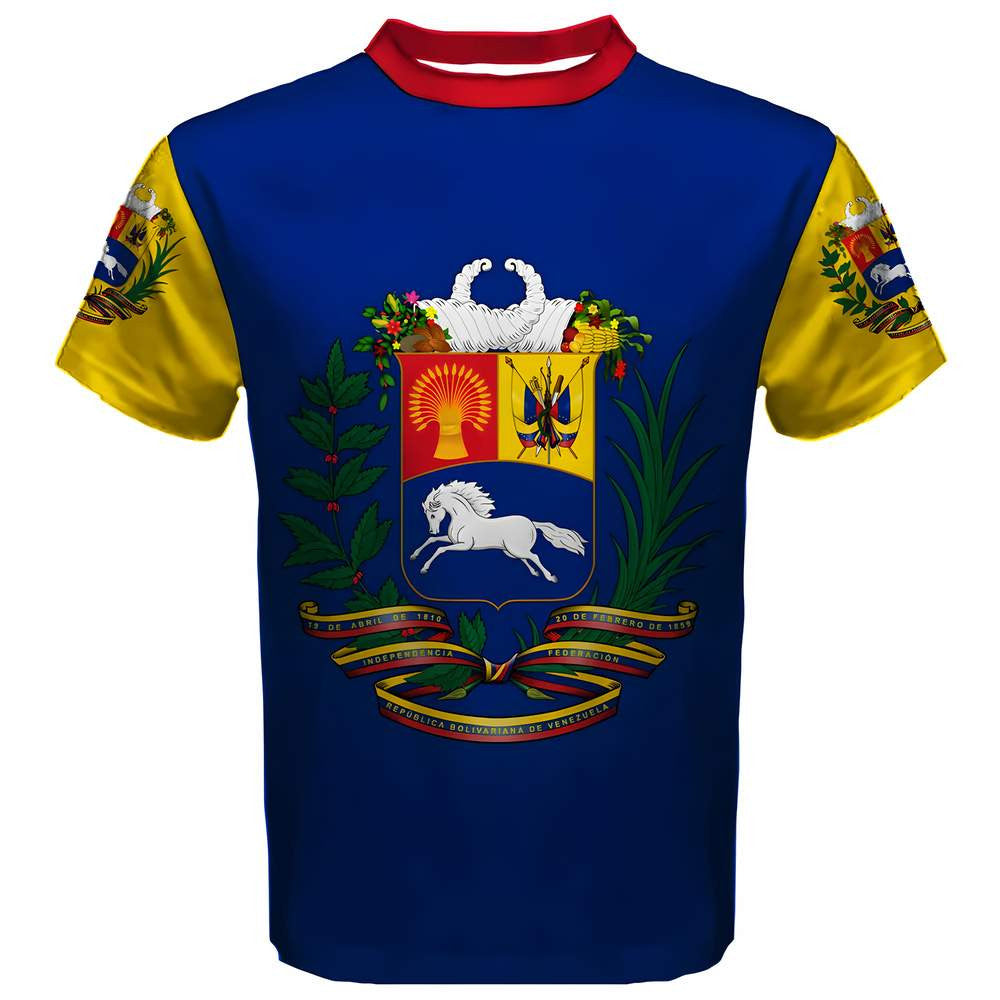 Venezuela Coat of Arms Sublimated Sports Jersey - Kids_0