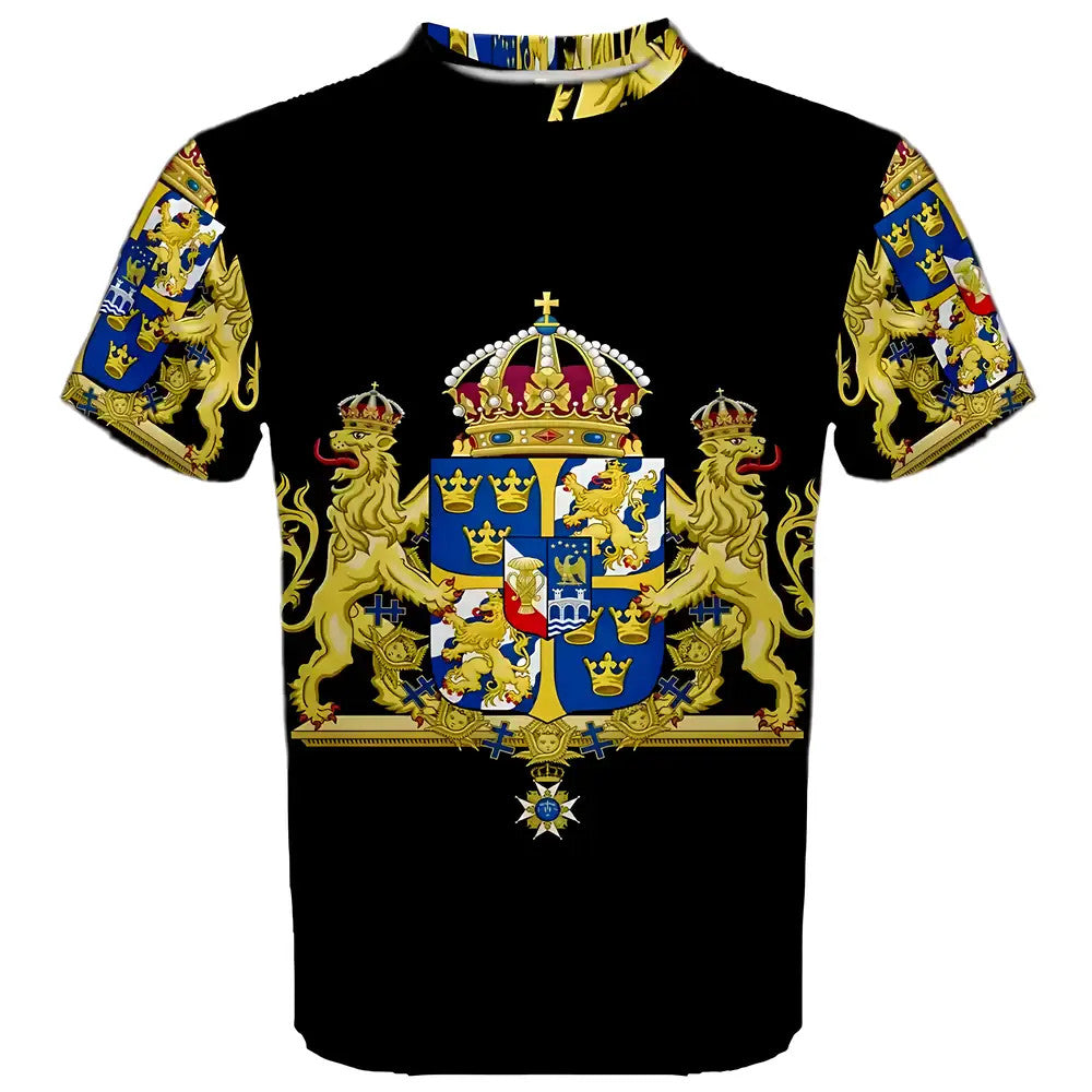 Sweden Coat of Arms Sublimated Sports Jersey - Kids_0
