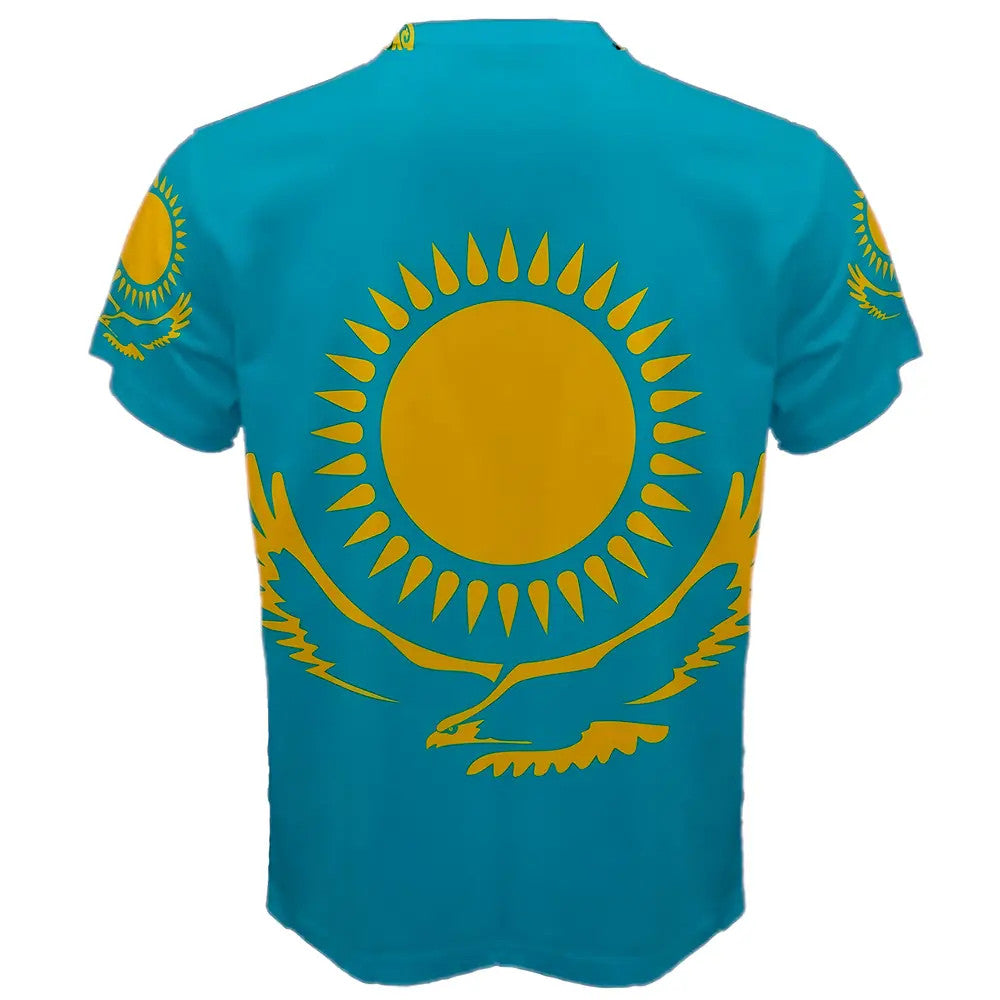 Kazakhstan Flag Sublimated Sports Jersey - Kids_1