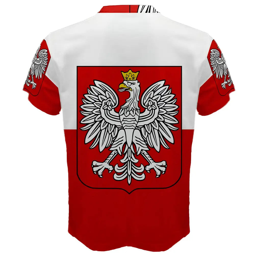 Poland Flag Sublimated Sports Jersey - Kids_1
