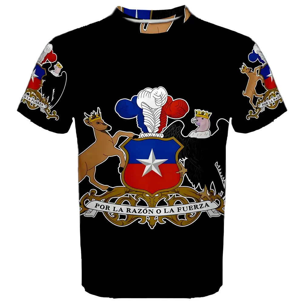 Chile Coat of Arms Sublimated Sports Jersey - Kids_0