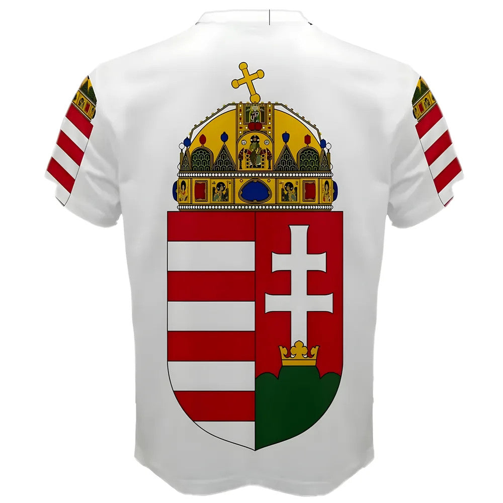 Hungary Coat of Arms Sublimated Sports Jersey - Kids_1