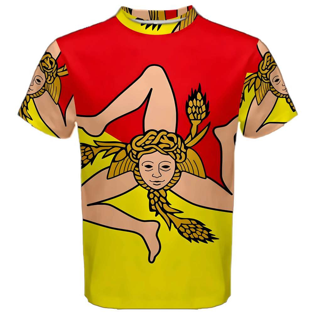 Sicily Coat of Arms Sublimated Sports Jersey - Kids_0