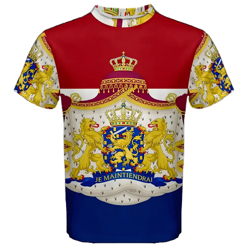 Netherlands Coat of Arms Sublimated Sports Jersey - Kids_0