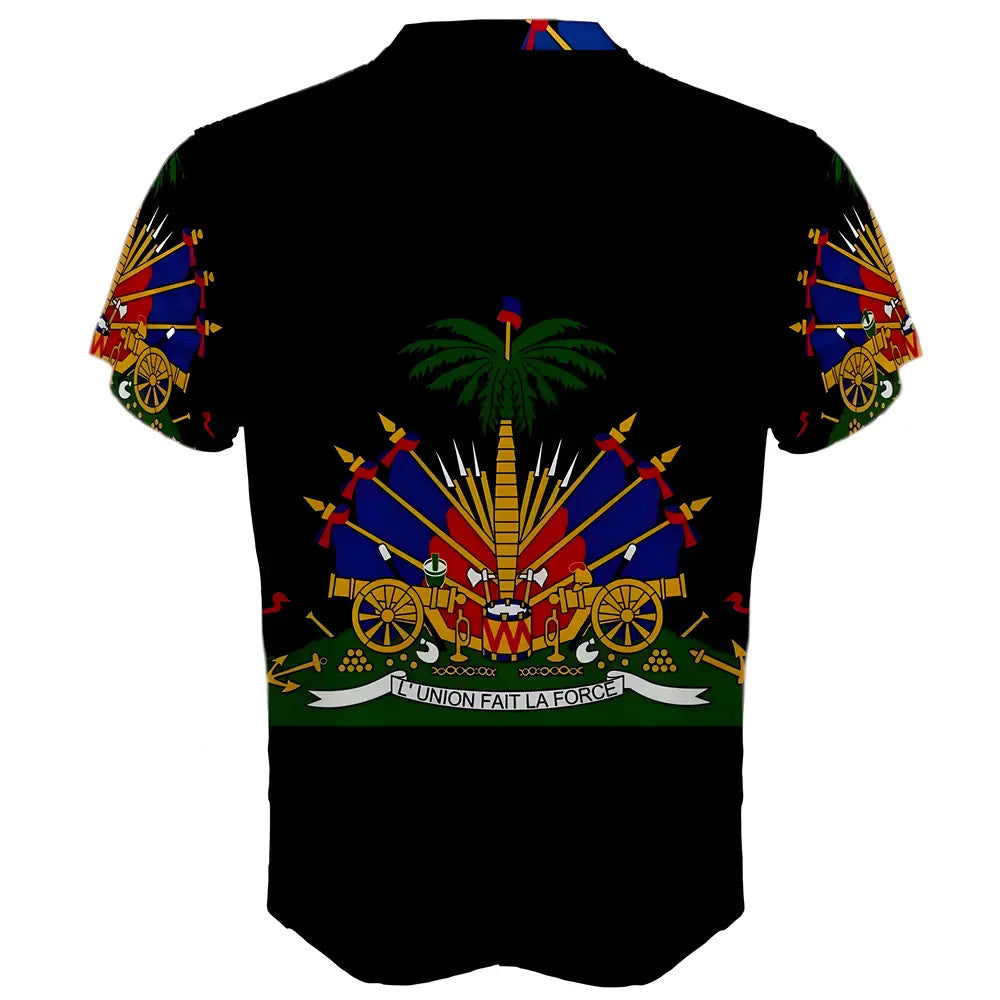 Haiti Coat of Arms Sublimated Sports Jersey - Kids_1
