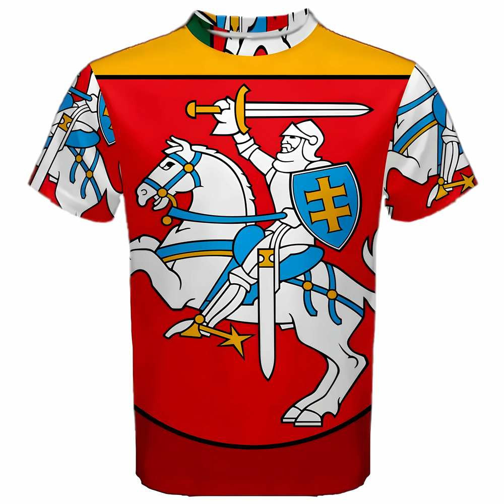 Lithuania Coat of Arms Sublimated Sports Jersey - Kids_0