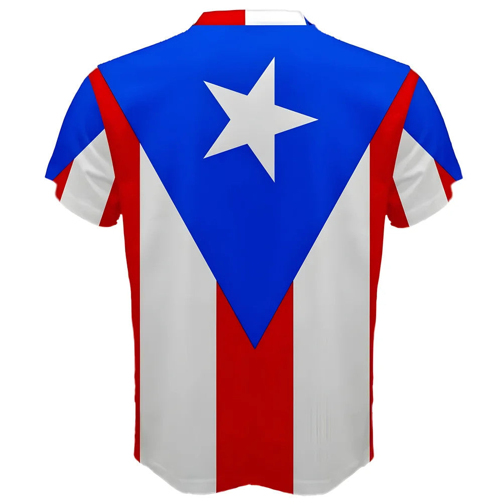 Puerto Rico Flag Sublimated Sports Jersey - Kids_1
