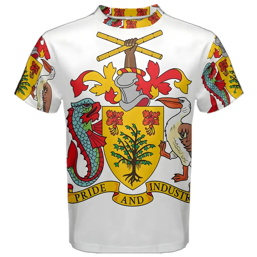 Barbados Coat of Arms Sublimated Sports Jersey - Kids_0