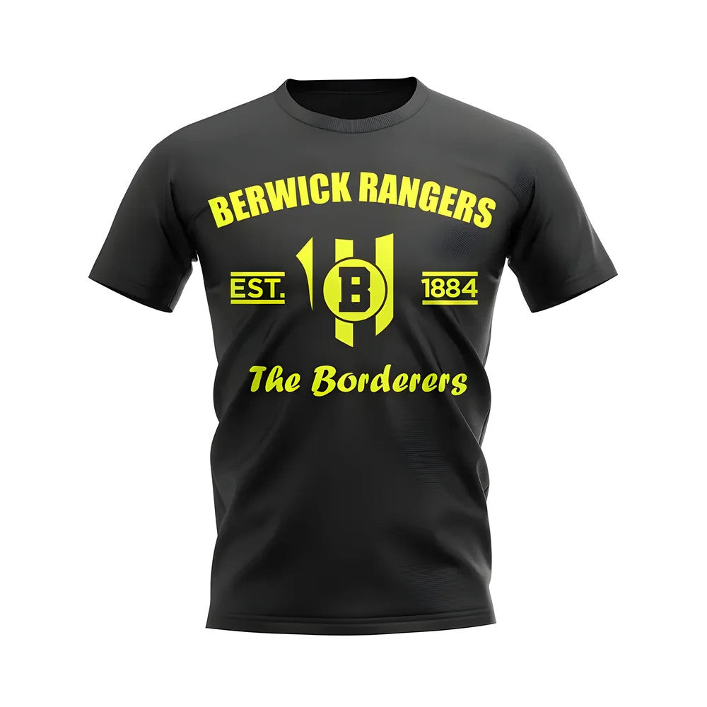 Berwick Rangers Established Football T-Shirt (Black)_1