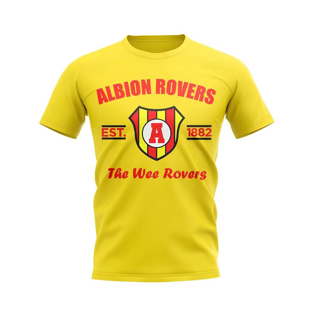 Albion Rovers Established Football T-Shirt (Yellow)_1
