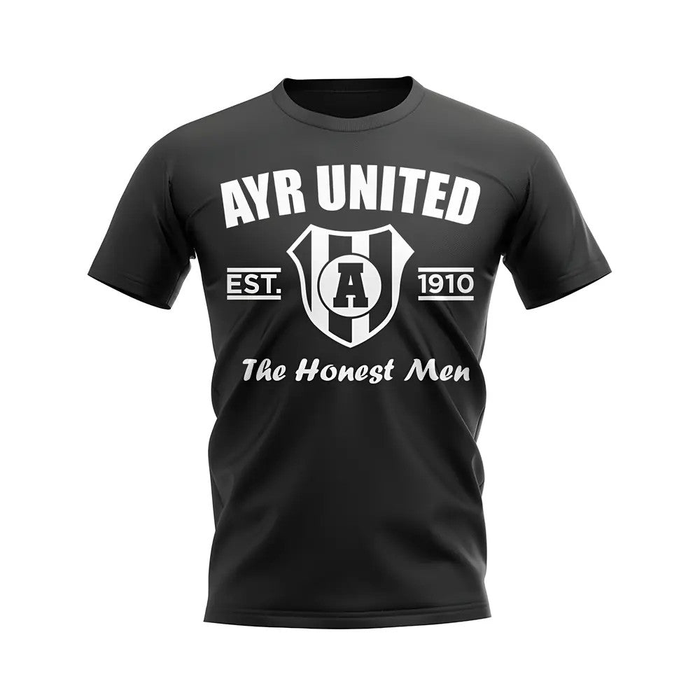 Ayr United Established Football T-Shirt (Black)_1