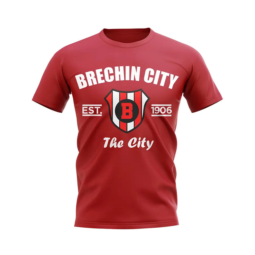 Brechin City Established Football T-Shirt (Red)_1