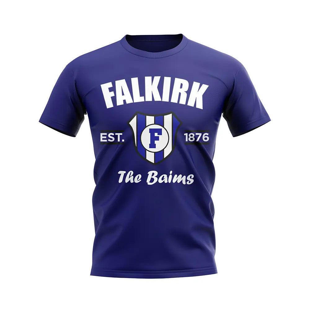 Falkirk Established Football T-Shirt (Navy)_1