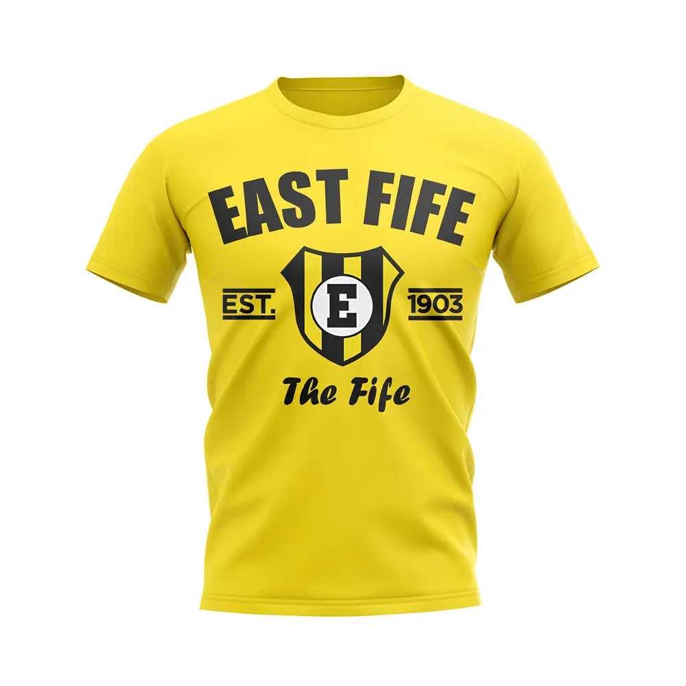 East Fife Established Football T-Shirt (Yellow)_1