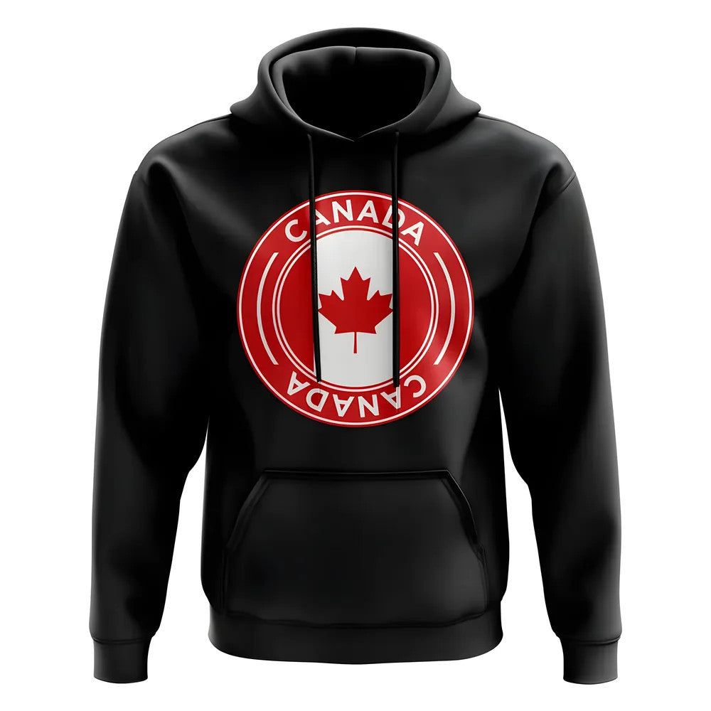 Canada Football Badge Hoodie (Black)_1