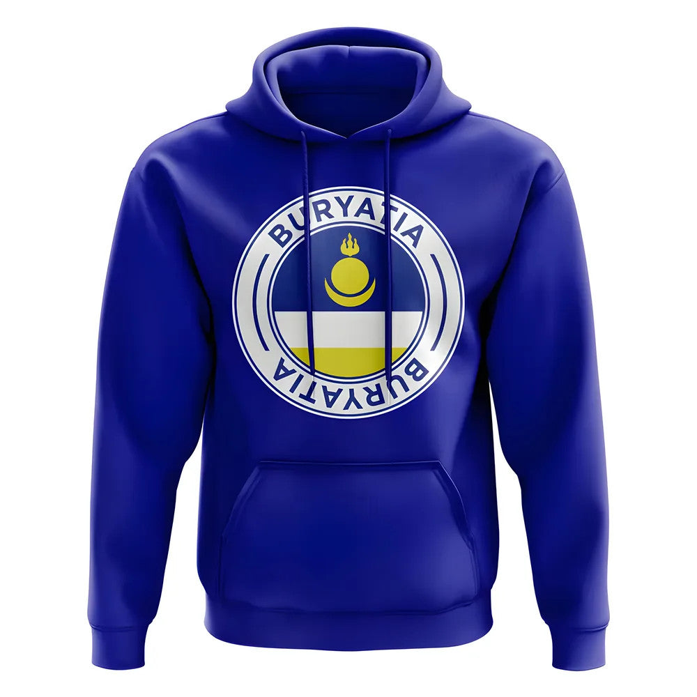 Buryatia Football Badge Hoodie (Royal)_1