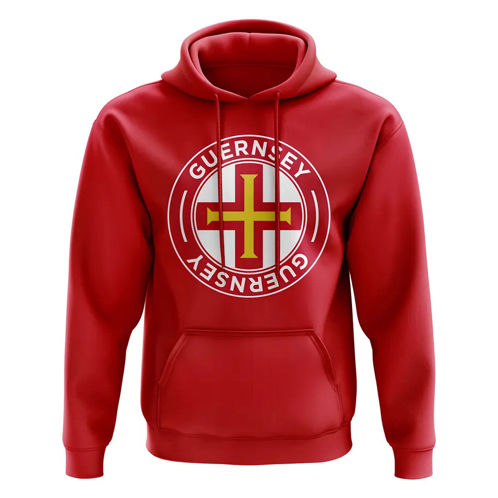 Guernsey Football Badge Hoodie (Red)_0