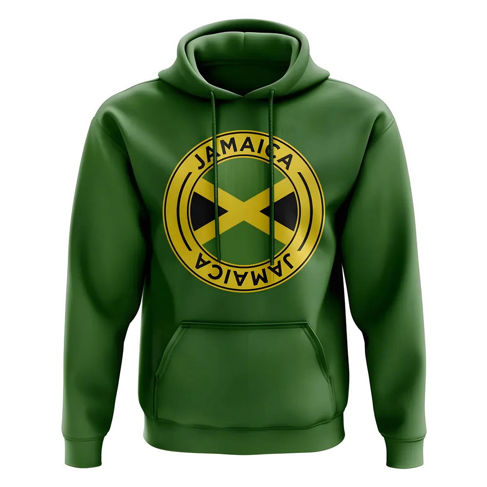 Jamaica Football Badge Hoodie (Green)_1