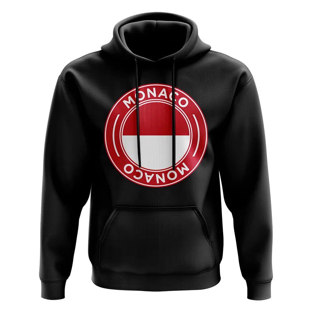 Monaco Football Badge Hoodie (Black)_1
