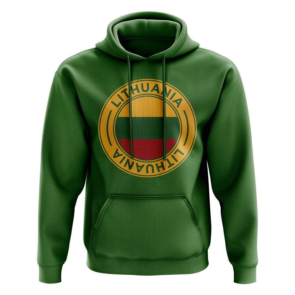 Lithuania Football Badge Hoodie (Green)_1