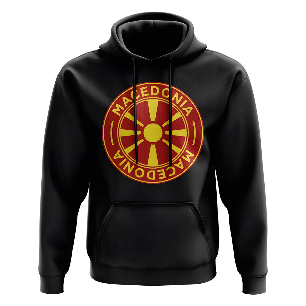 Macedonia Football Badge Hoodie (Black)_1