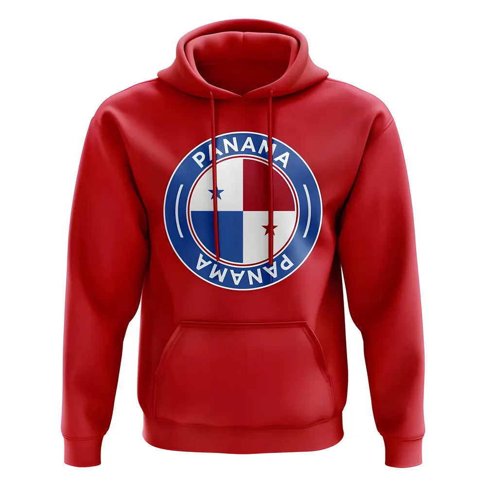 Panama Football Badge Hoodie (Red)_1