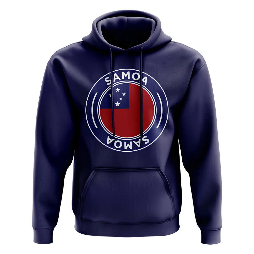 Samoa Football Badge Hoodie (Navy)_1