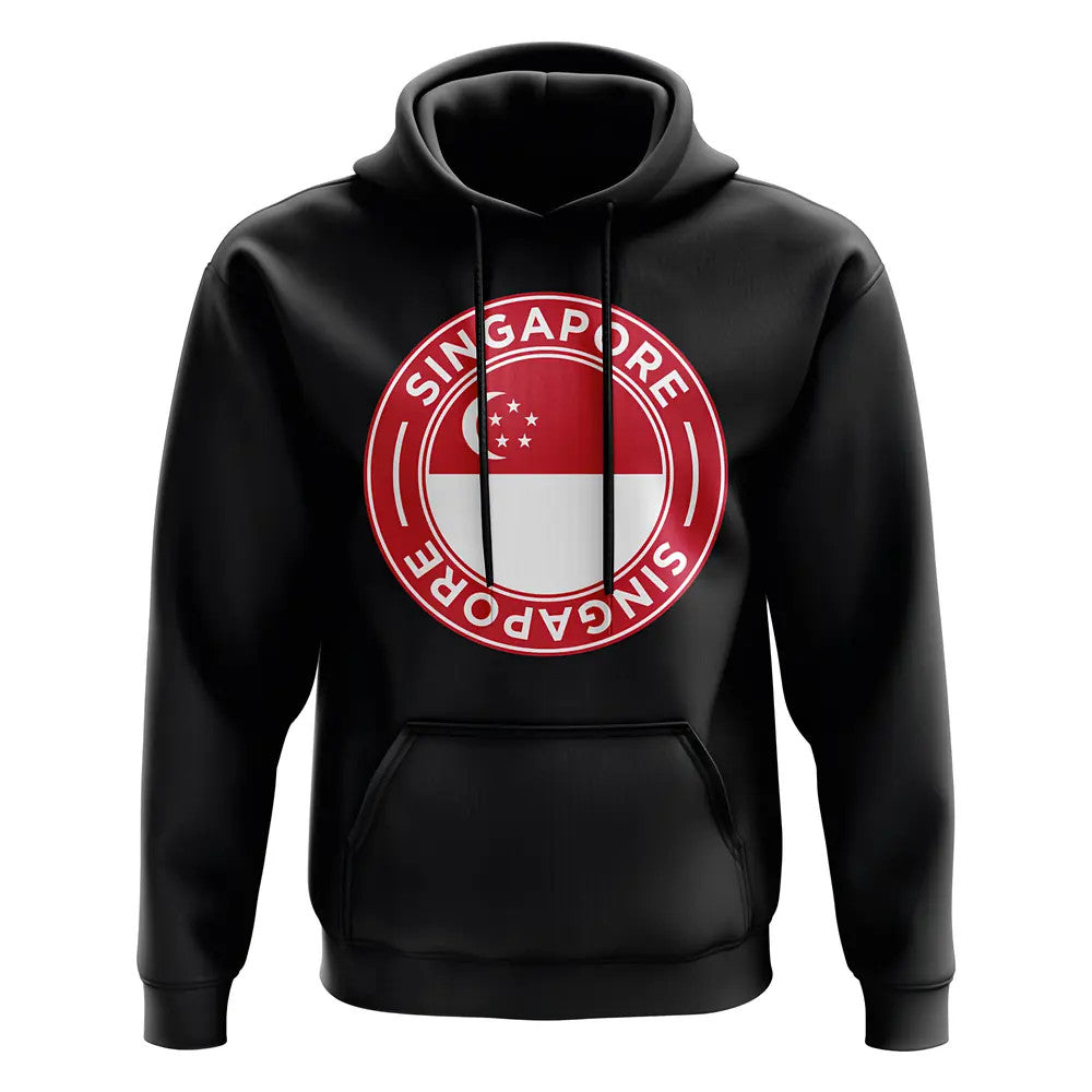 Singapore Football Badge Hoodie (Black)_1