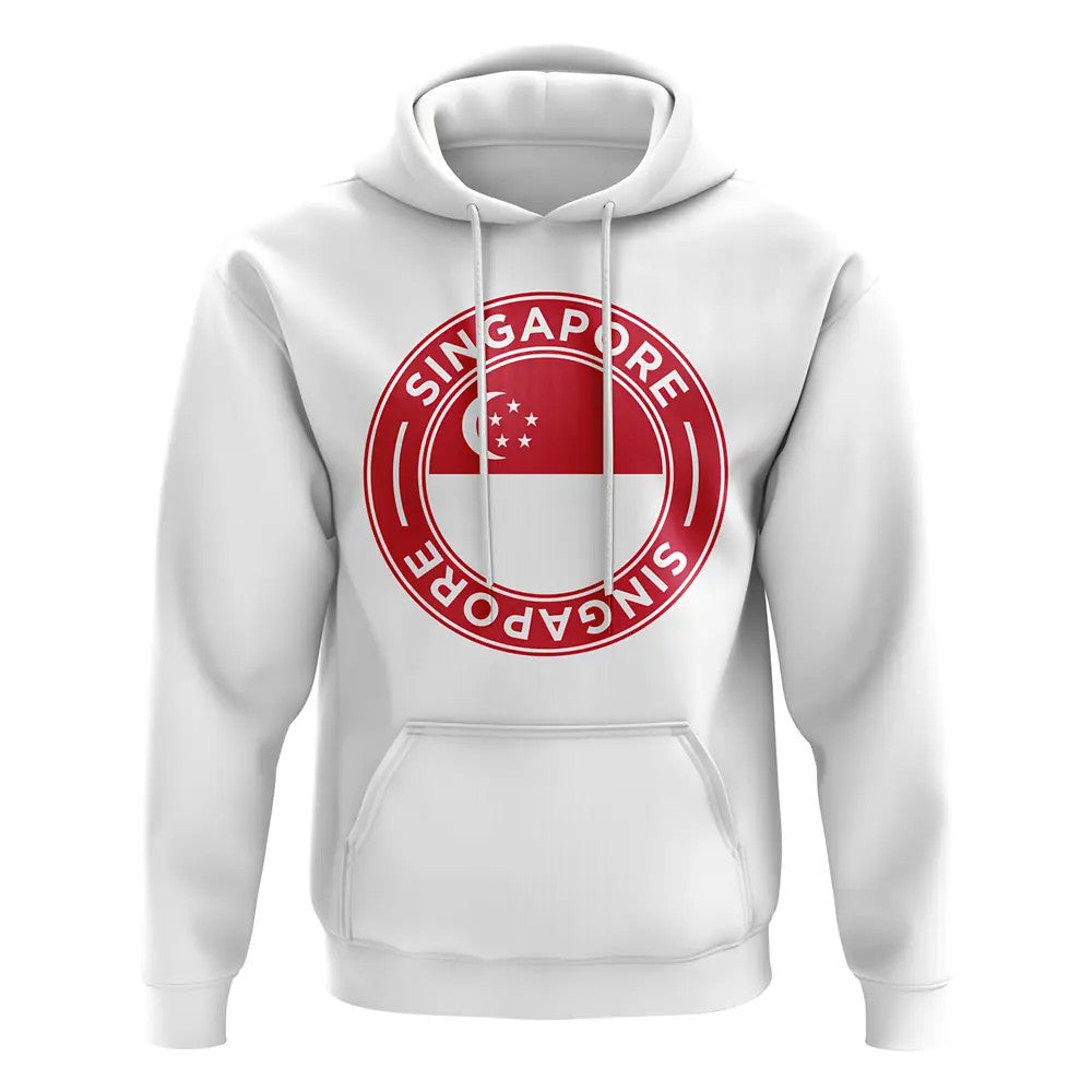 Singapore Football Badge Hoodie (White)_1