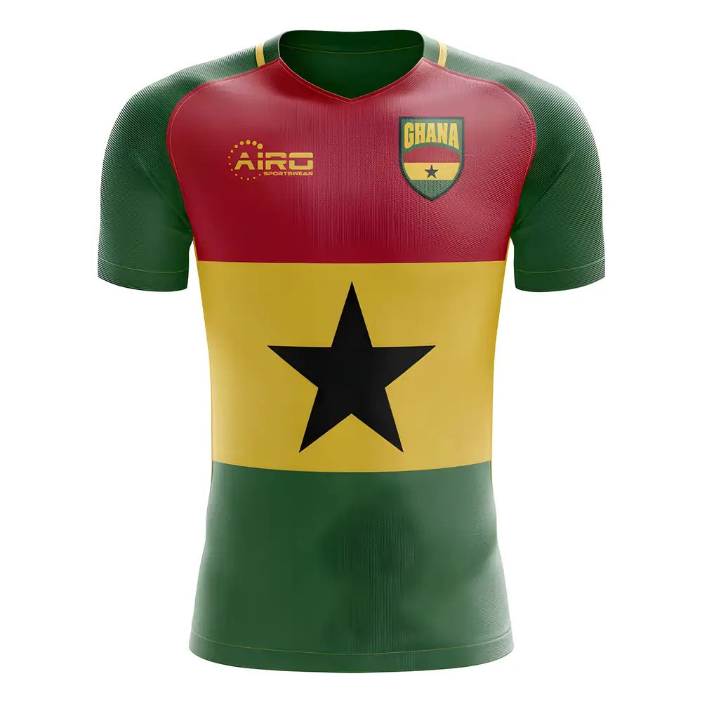 2025-2026 Ghana Flag Concept Football Shirt - Womens_0