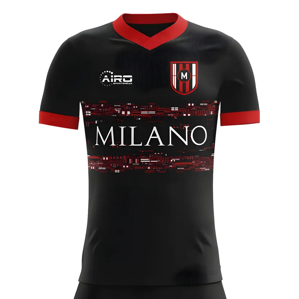 2025-2026 Milan Third Concept Football Shirt - Kids (Long Sleeve)_0