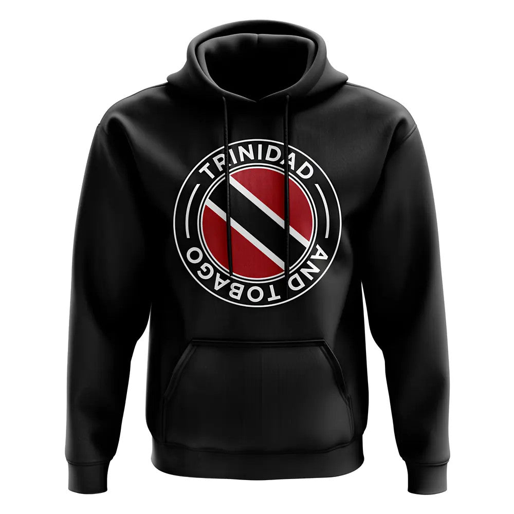 Trinidad and Tobago Football Badge Hoodie (Black)_1