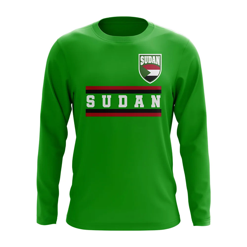 Sudan Core Football Country Long Sleeve T-Shirt (Green)_0