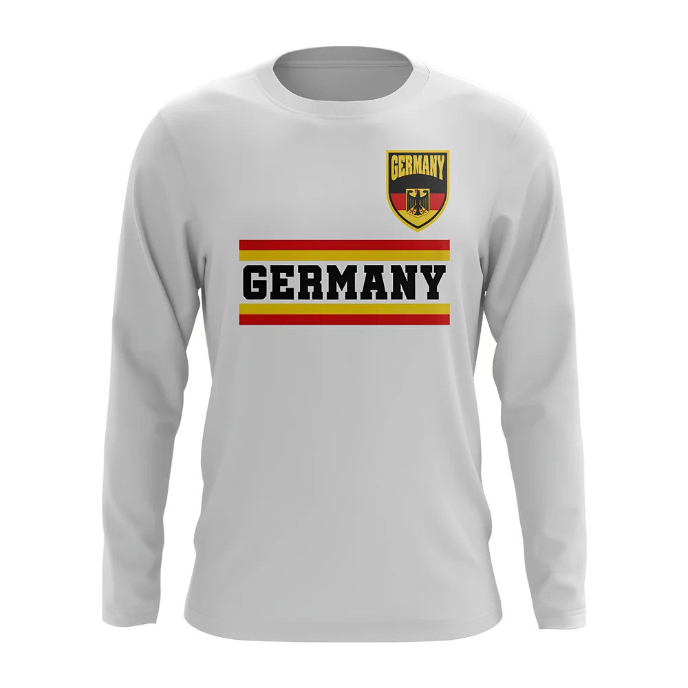 Germany Core Football Country Long Sleeve T-Shirt (White)_0