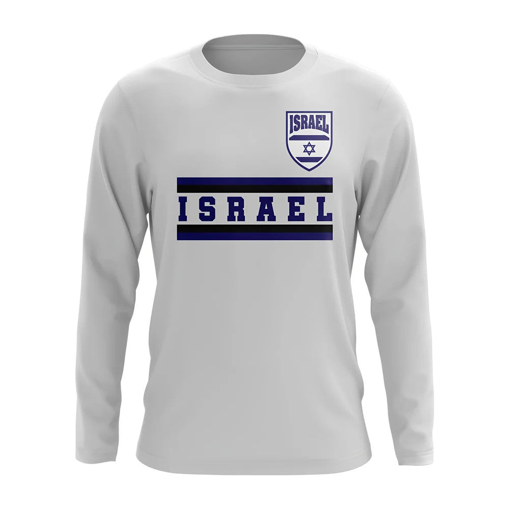 Israel Core Football Country Long Sleeve T-Shirt (White)_0