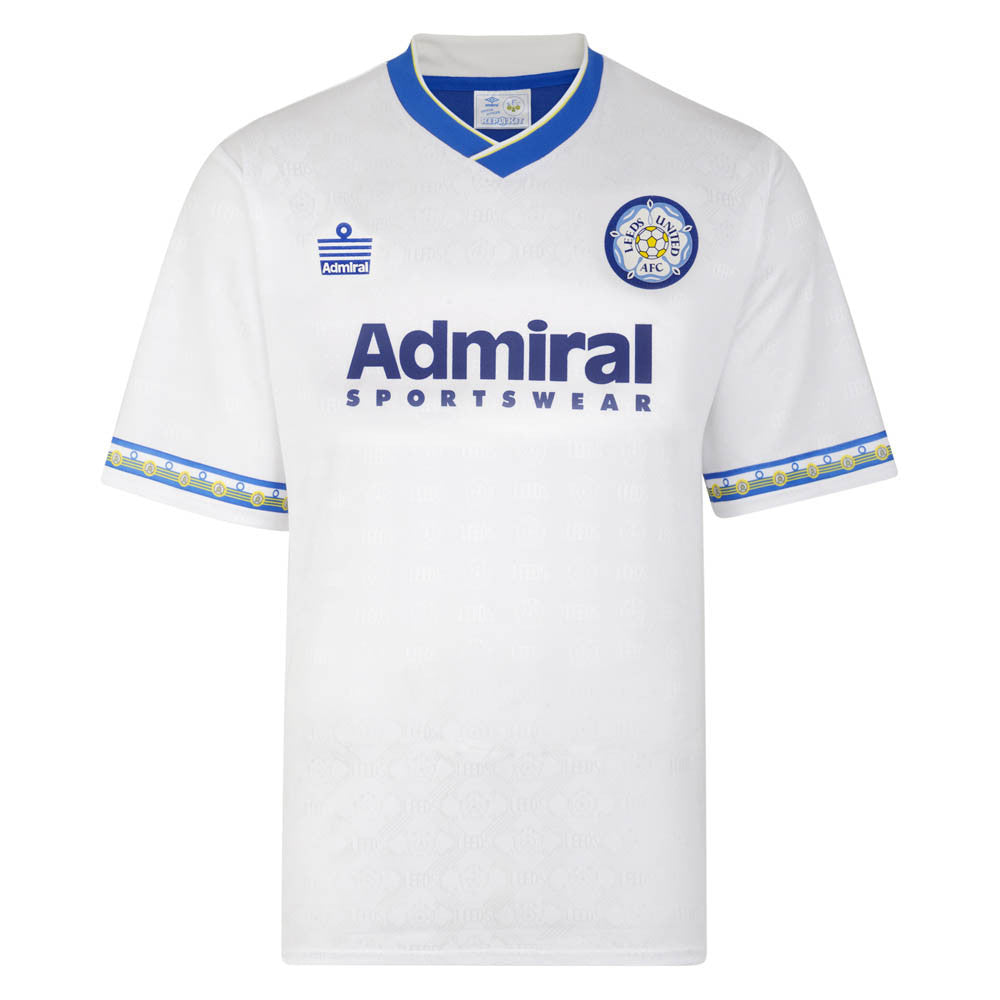 Score Draw Leeds United 1993 Admiral Retro Football Shirt (KEWELL 10)_2
