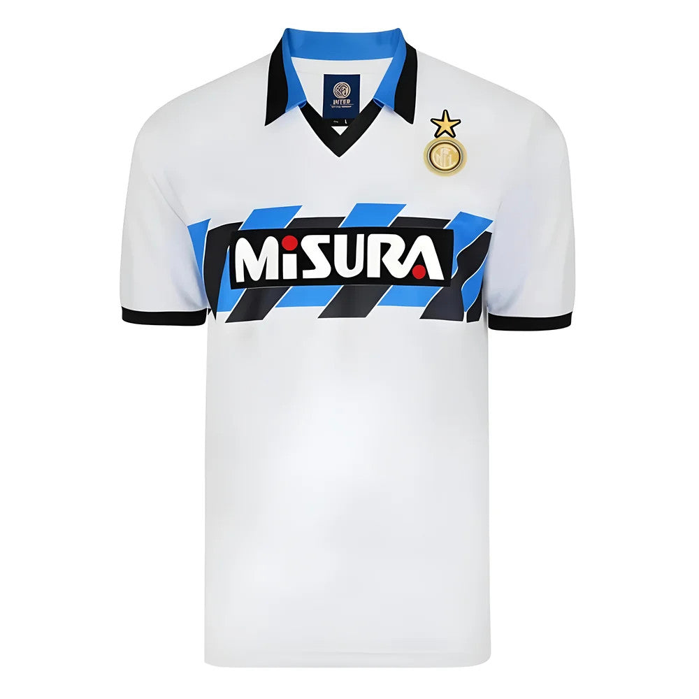 Score Draw Internazionale 1990 Away Retro Football Shirt_1