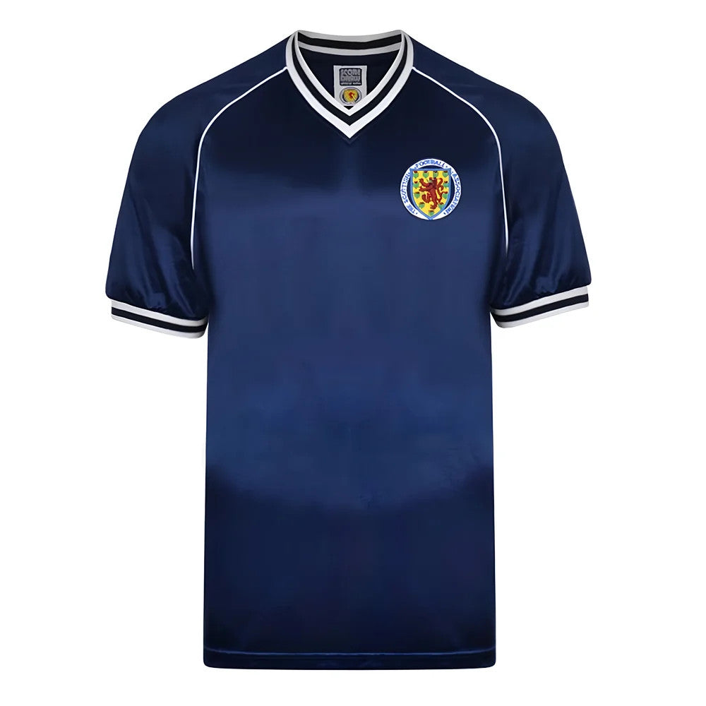Score Draw Scotland 1982 Retro Football Shirt_1
