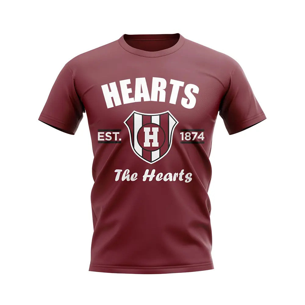 Hearts Established Football T-Shirt (Maroon)_1