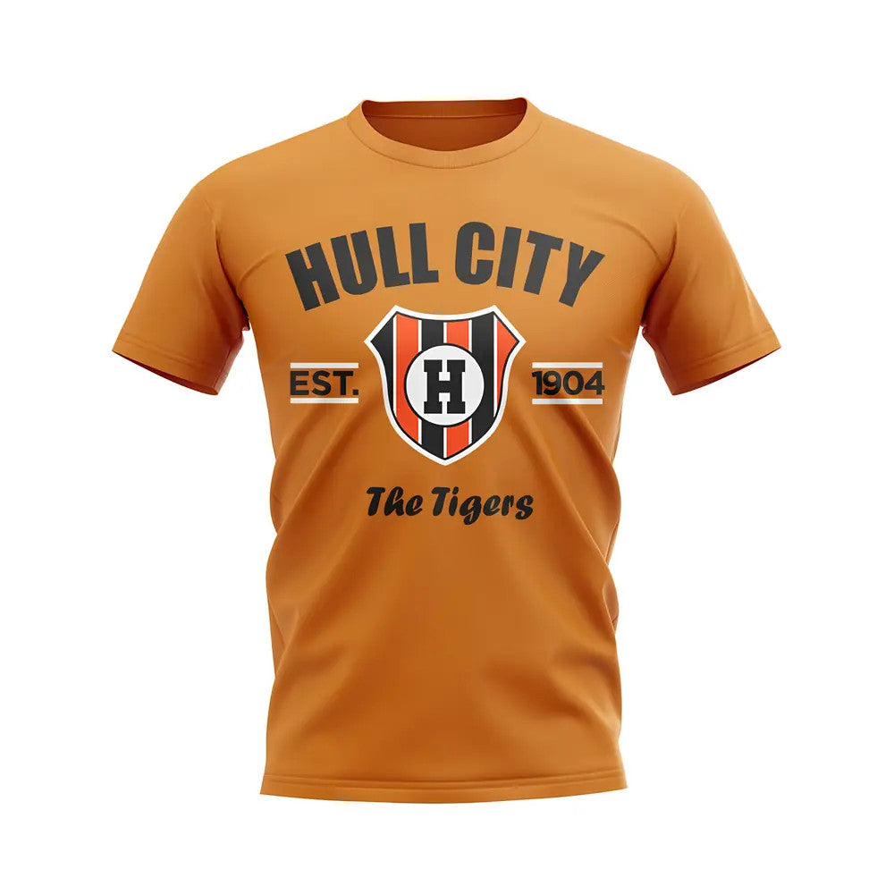 Hull City Established Football T-Shirt (Orange)_0