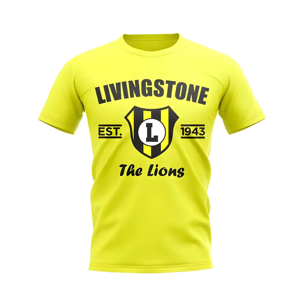 Livingston Established Football T-Shirt (Yellow)_0