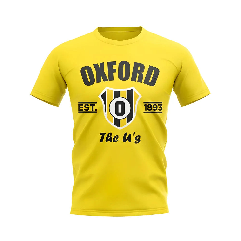 Oxford Established Football T-Shirt (Yellow)_1