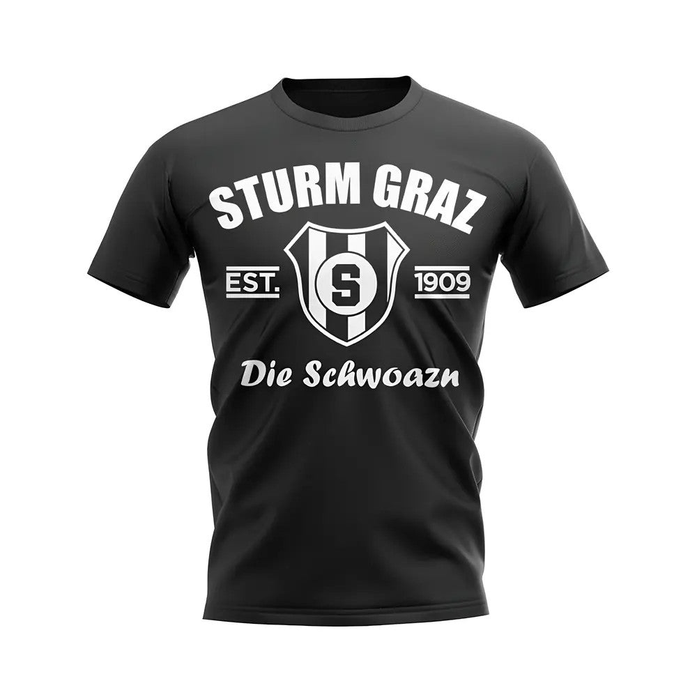 Sturm Graz Established Football T-Shirt (Black)_1